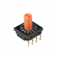 NKK Switches - FR01KR16P-W-S - SWITCH ROTARY DIP HEX 100MA 5V