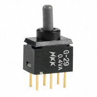 NKK Switches - G29AP - SWITCH TOGGLE DPDT 0.4VA 28V