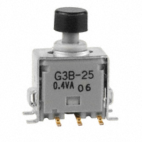NKK Switches - G3B25AB-S-YA - SWITCH PUSH DPDT 0.4VA 28V