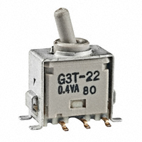 NKK Switches - G3T22AB - SWITCH TOGGLE DPDT 0.4VA 28V