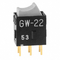 NKK Switches - GW22RHP - SWITCH ROCKER DPDT 0.4VA 28V