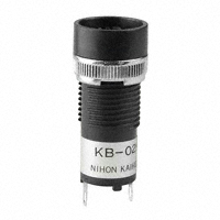NKK Switches - KB02KW01 - SWITCH IND PB RND BLACK HSNG SLD