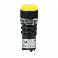 NKK Switches - KB02KW01-28-EB - SW IND PB RND YEL 28V LAMP SLD