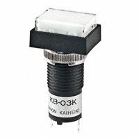 NKK Switches - KB03KW01-6B-JB - SWITCH IND PB RECT WHITE LED