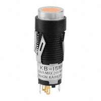 NKK Switches - KB15MKG01-5D05-JD - SWITCH PUSH SPDT 0.4VA 28V