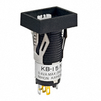 NKK Switches - KB15NKG01 - SWITCH PUSH SPDT 0.4VA 28V