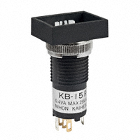 NKK Switches - KB15RKG01 - SWITCH PUSH SPDT 0.4VA 28V