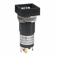 NKK Switches - KB15SKG01 - SWITCH PUSH SPDT 0.4VA 28V