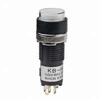 NKK Switches - KB16CKG01-5F-JB - SWITCH PUSH SPDT 0.4VA 28V