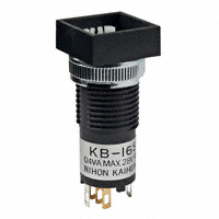 NKK Switches - KB16SKG01 - SWITCH PUSH SPDT 0.4VA 28V