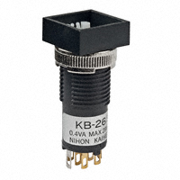 NKK Switches - KB26SKG01 - SWITCH PUSH DPDT 0.4VA 28V