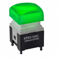 NKK Switches - KP0215ACBKG036CF-2SJB - SWITCH PUSH SPST-NO 0.1A 12V