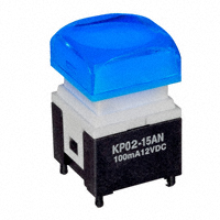 NKK Switches - KP0215ANBKG03RGB-2SJB - SWITCH PUSH SPST-NO 0.1A 12V