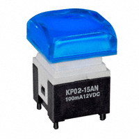 NKK Switches - KP0215ANBKG03RGB-3SJB - SWITCH PUSH SPST-NO 0.1A 12V