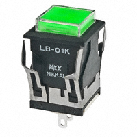 NKK Switches - LB01KW01-5F24-JF - LED PANEL INDICATOR GRN 24V