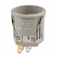 NKK Switches - LB15CGG01 - SWITCH PUSH SPDT 0.4VA 28V