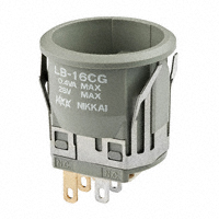 NKK Switches - LB16CGG01 - SWITCH PUSH SPDT 0.4VA 28V