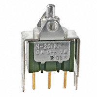NKK Switches - M2019TXG13 - SWITCH ROCKER SPDT 0.4VA 28V