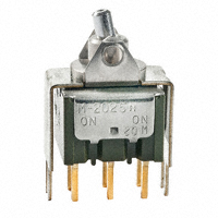 NKK Switches - M2025TXG13-DA - SWITCH ROCKER DPDT 0.4VA 28V