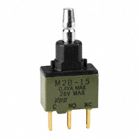 NKK Switches - M2B15BA5G03 - SWITCH PUSH SPDT 0.4VA 28V