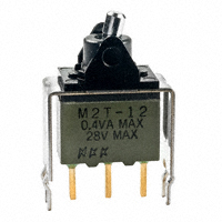 NKK Switches - M2T12TXG13 - SWITCH ROCKER SPDT 0.4VA 28V