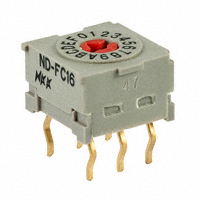NKK Switches - NDFC16P - SW ROTARY DIP HEX COMP 100MA 5V