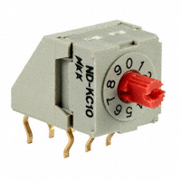 NKK Switches - NDKC10H - SW ROTARY DIP BCD COMP 100MA 5V