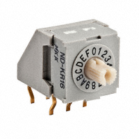NKK Switches - NDKR16H - SWITCH ROTARY DIP HEX 100MA 5V