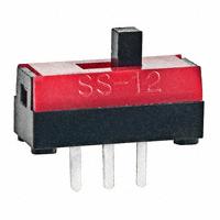 NKK Switches - SS12SBP2 - SWITCH SLIDE SPDT 100MA 30V