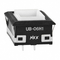 NKK Switches - UB06KW015D - INDICATOR RECT BLK HSNG AMB LED