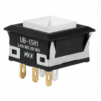 NKK Switches - UB15KKG015C - SWITCH PUSH SPDT 0.4VA 28V