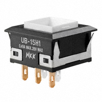 NKK Switches - UB15KKG015D - SWITCH PUSH SPDT 0.4VA 28V