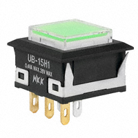 NKK Switches - UB15KKG015F-JF - SWITCH PUSH SPDT 0.4VA 28V