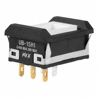NKK Switches - UB15NBKG015F - SWITCH PUSH SPDT 0.4VA 28V