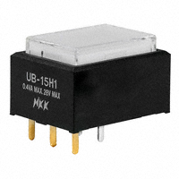 NKK Switches - UB15RKG035F-JB - SWITCH PUSH SPDT 0.4VA 28V