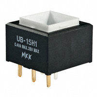 NKK Switches - UB15SKG035D - SWITCH PUSH SPDT 0.4VA 28V