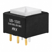 NKK Switches - UB15SKG035F - SWITCH PUSH SPDT 0.4VA 28V