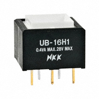 NKK Switches - UB16SKG035D - SWITCH PUSH SPDT 0.4VA 28V
