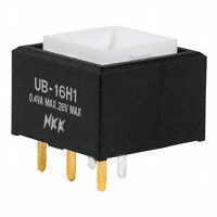 NKK Switches - UB16SKG035F - SWITCH PUSH SPDT 0.4VA 28V