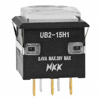 NKK Switches - UB215KKG015C-1JB - SWITCH PUSH SPDT 0.4VA 28V