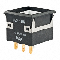 NKK Switches - UB215KKG016CF - SWITCH PUSH SPDT 0.4VA 28V
