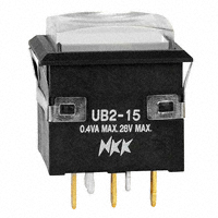 NKK Switches - UB215KKG01CF-1JB - SWITCH PUSH SPDT 0.4VA 28V