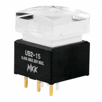 NKK Switches - UB215SKG03CF-1JB - SWITCH PUSH SPDT 0.4VA 28V