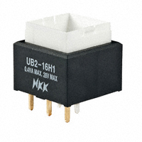 NKK Switches - UB216SKG035D - SWITCH PUSH SPDT 0.4VA 28V