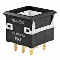 NKK Switches - UB225KKG016CF - SWITCH PUSH DPDT 0.4VA 28V