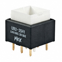 NKK Switches - UB225SKG035C - SWITCH PUSH DPDT 0.4VA 28V