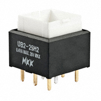 NKK Switches - UB225SKG036B - SWITCH PUSH DPDT 0.4VA 28V