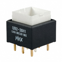 NKK Switches - UB226SKG035C - SWITCH PUSH DPDT 0.4VA 28V