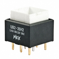 NKK Switches - UB226SKG036B - SWITCH PUSH DPDT 0.4VA 28V