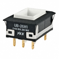 NKK Switches - UB26NKG015C - SWITCH PUSH DPDT 0.4VA 28V